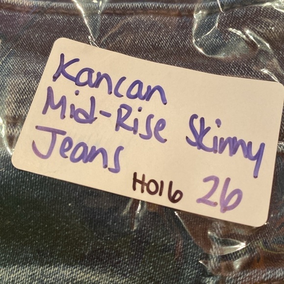 KanCan Mid-rise Skinny Blue Washed Jeans Size 26 - Picture 7 of 7